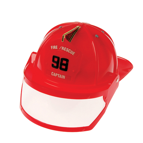 Plastic Fire Hat with Visor