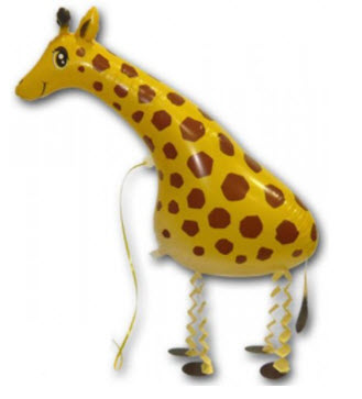 Giraffe Animal Pet Helium Filled Foil Balloon - PlayFunParty Fuquay Varina,  NC
