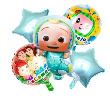 5-Piece Cocomelon Balloons 5-Piece Cocomelon Balloons